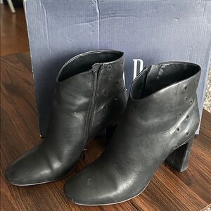 GAP Black Ankle Booties with Block Heel
